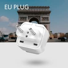 BESTEK Universal Travel Adapter 220V to 110V Voltage Converter with 6A 4-Port USB Charging and UK/AU/US/EU Worldwide Plug Adapter