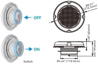 SEAFLO Solar Powered Ventilator Fan – 900 Cubic Ft/h Airflow, 1.2W Solar Panel, Waterproof, Low Noise, Intake & Exhaust Blades for Boats, RVs, Trailers (ABS with Battery and Switch)