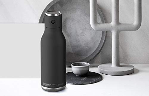 asobu Wireless Speaker Double Wall Insulated Stainless Steel Water Bottle 17 Ounce (Black)