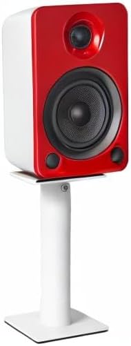 Kanto SP9W Desktop Speaker Stands for Small/Medium Bookshelf Speakers & Compact/Mid-Size 2”-4” Studio Monitors 8.3" Tall Pair White