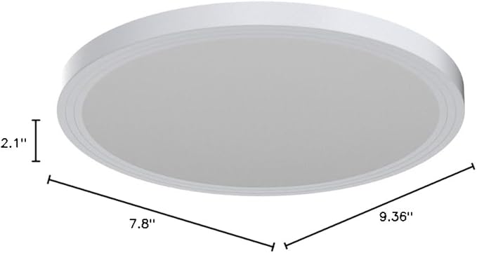 Flush Mount Ceiling Light Fixtures,24W Flat led Light for Ceiling,6000K 2200LM Ultra Thin Round White Lamp for Bedroom Kitchen,Bathroom,Garage,Living Room, Hallway