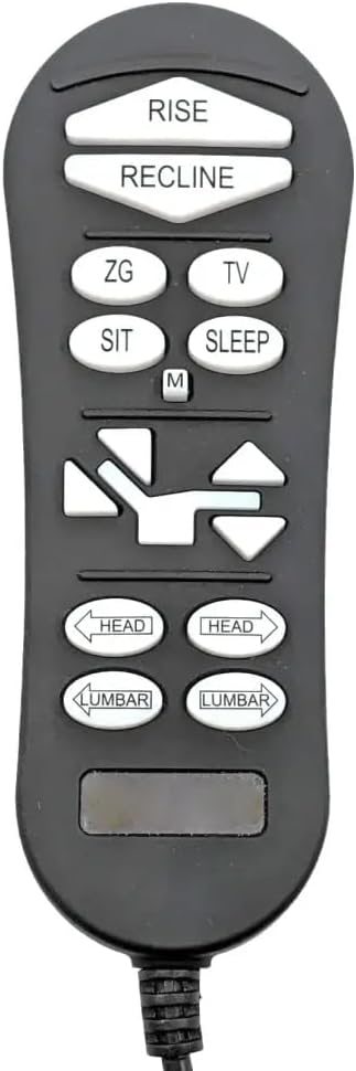 ZK3200-HC 5 Pin Lift Chair Remote Only Fit for 4 Motors Golden and Ultra Comfort Chairs with 16 Button Remote (Include SIT or Home, Lumbar, Headrest, Twilight), Hand Control 2-Year Replacement