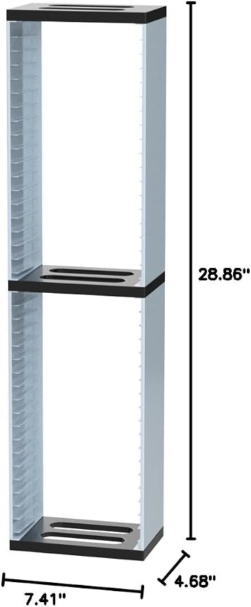 ADZ Game Storage Tower – Stores 36 Games or Blu-Ray Disks – Game Holder Rack for PS4, PS5, Xbox One, Xbox Series X/S Games and Blu-Ray Discs (White)
