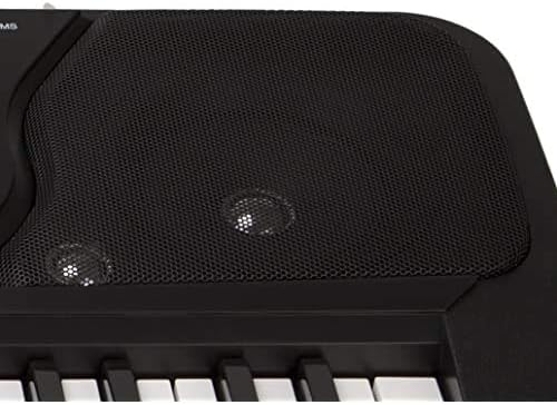 RockJam 54 Key Keyboard Piano with Power Supply, Sheet Music Stand, Piano Note Stickers & Lessons