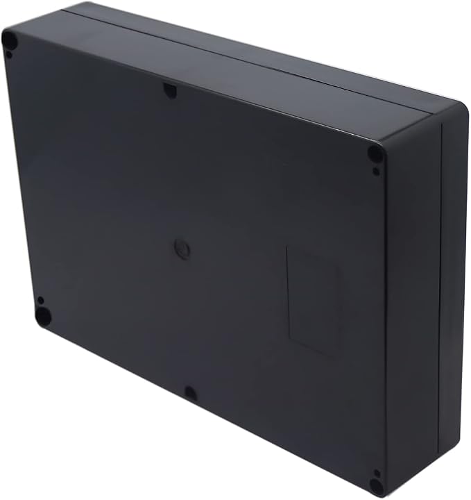 Project Box IP65 Waterproof Junction Box ABS Plastic Black Electrical Boxes DIY Electronic Project Case Power Enclosure 10.35x7.17x2.36 inch (263x182x60 mm)