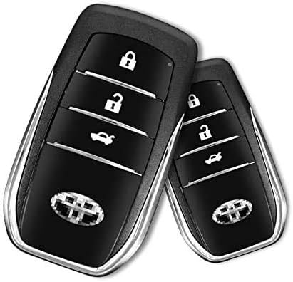 Passive Keyless Entry System for DC12V Universal Cars, PKE Engine Starter Push Button Vehicles Start/Stop Kit Safe Lock with 2 Smart Key