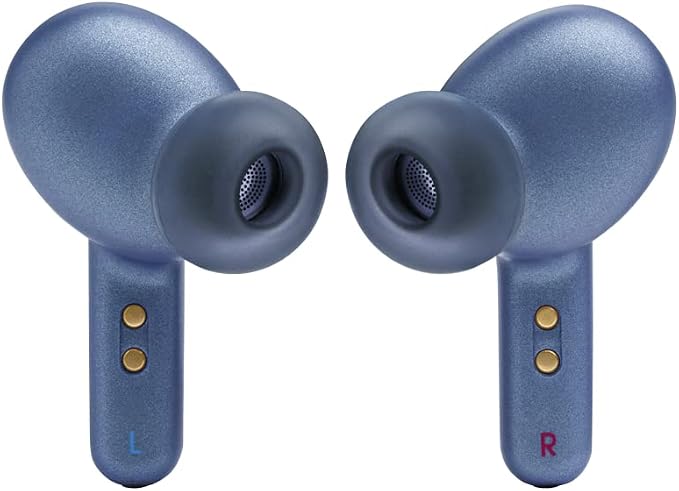 JBL Live Pro 2 - True Wireless Noise Cancelling Earbuds, up to 40 Hours of Playback with Wireless Charging, 6 mics for Perfect Calls, Touch & Voice Control, IPX5 Water Resistant (Blue)