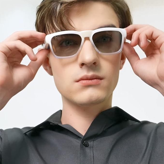 OhO sunshine Bluetooth Audio Sunglasses, Lightweight Open Ear Sport Glasses, 10H Playtime,Water Resistant with Voice Control