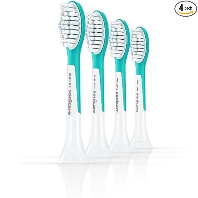 Philips Sonicare for Kids Original Compact Sonic Toothbrush Heads - 4 Pack (Model HX6044/33)