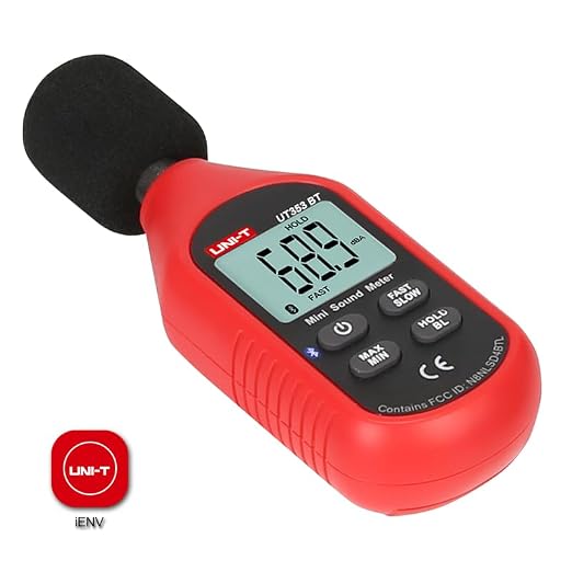 UNI-T UT353BT Decibel Meter, Sound Level Meter Range 30-130 dB Accuracy 1.5dB Noise Meter with Large LCD Screen Display, MAX/MIN, Data Hold, Use for Home, Noisy Neighbor, Factory