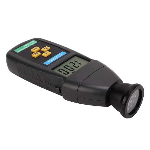 FILFEEL DT2239B LCD Digital Stroboscope Handheld Flash Tachometer Non Stroboscope 60-19,999RPM