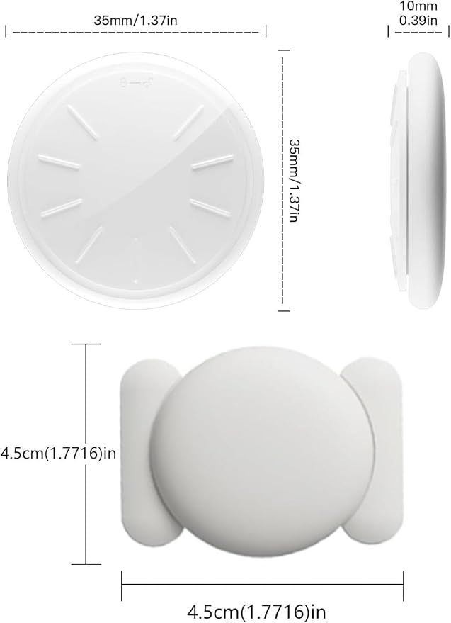 Mini GPS Tracker for Vehicles,Real Time GPS Car Tracker Work with Apple Find My(iOS Only),No Monthly Fee Anti-Theft Car Tracker with Magnetic Case (White,2PCS)
