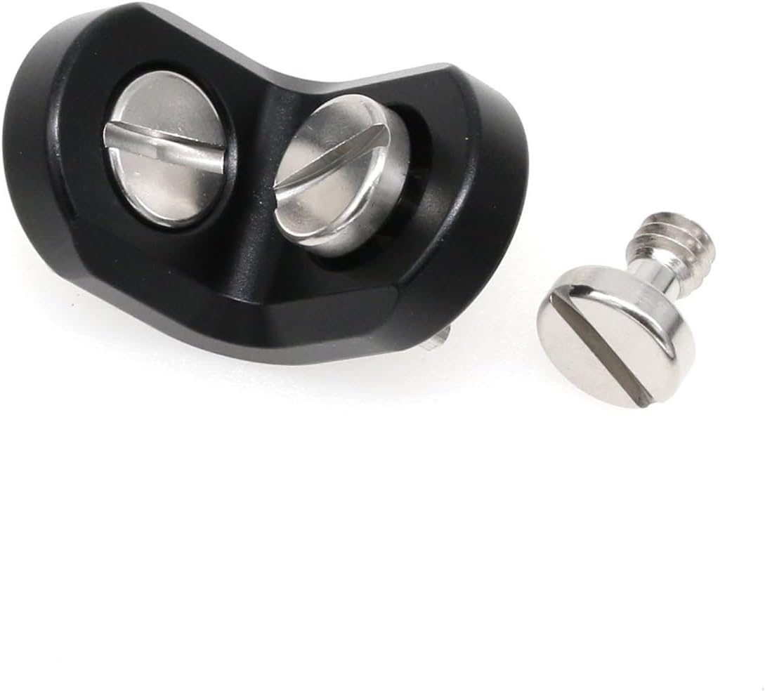 L Shaped Angle Bracket 3/8"-16 1/4" Corner Brace Joint Mounting Extension Adapter for Teradek Wireless System ARRI Sony RED Camera Monitor Focus Motor