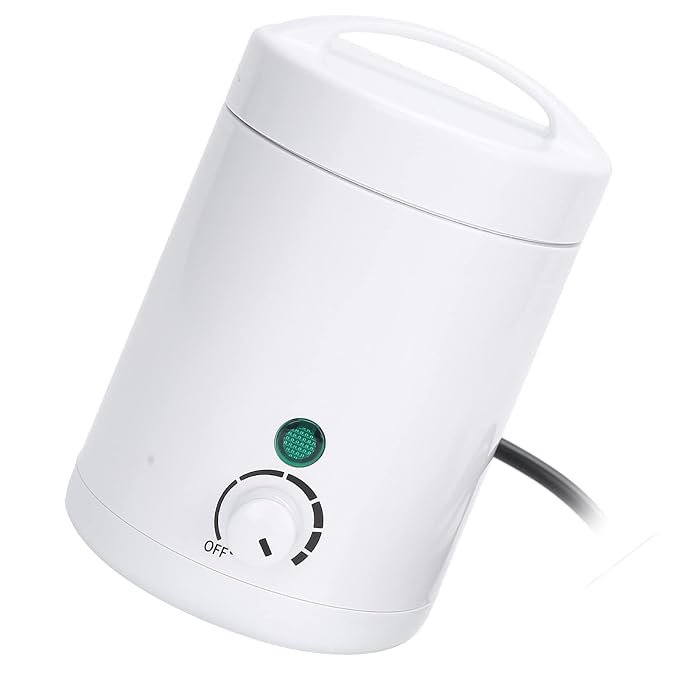 Mini Wax Warmer, Portable Professional Electric Hair Removal Paraffin Wax Heater Machine for SPA Salon Brow Body Nose Hair Upper Lip Waxing
