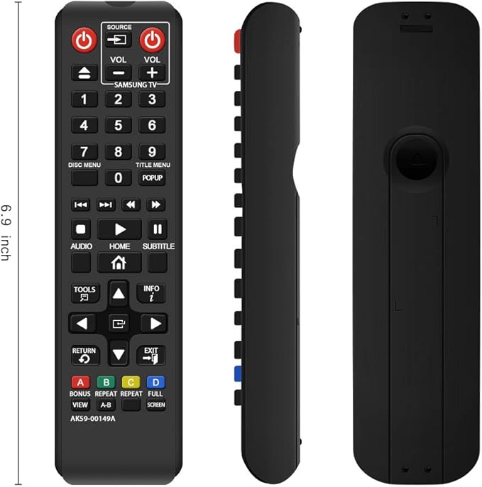 Gvirtue AK59-00149A Remote Replacement for Samsung DVD BD Blu-Ray Disc Player Remote, Applicable BDF5100/ZA BD-ES5300 BD-FM51 BD-FM57C BD-H5100 BD-H5900 BD-HM51 BD-HM59 BD-J5100 BD-J5700 BD-J5900