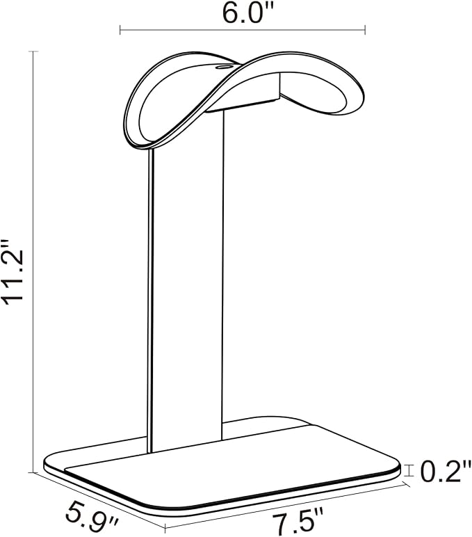 UPERGO Dock Stand for Apple Vision Pro, VR Headset Display Stand with Battery Holder