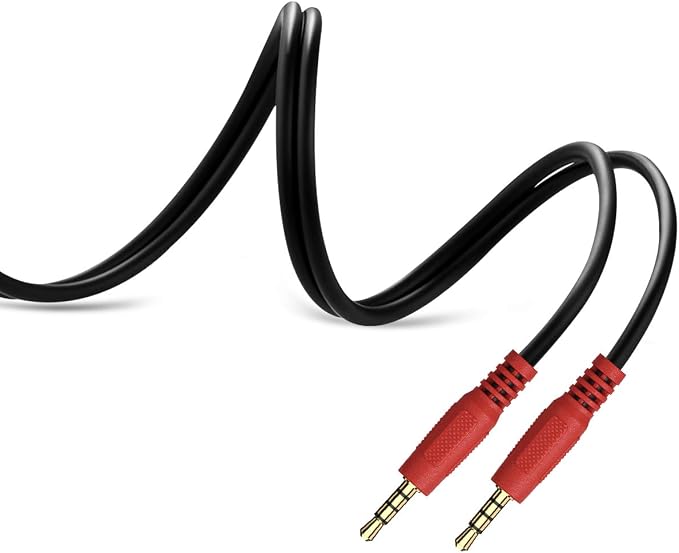 EMEET Daisy Chain Cable –3.5mm Male to Male Stereo Audio Aux Cable, Use for Luna/Luna Plus/Luna Plus Kit/Luna Lite/M3/M220/M2/M2 MAX Speakerphone/Meeting Capsule, Expand Meeting up to 12/16 People