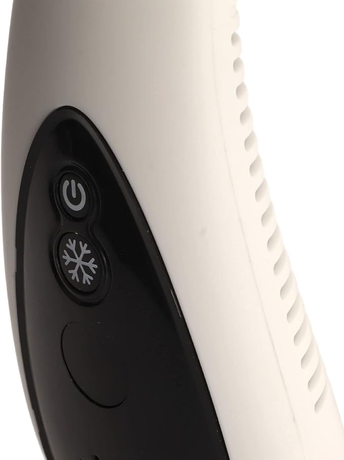 Portable Neck Fan, Bladeless Neck Fan Rechargeable Portable Wearable Usb 360 Degree 3 Adjustable Levels LED Display Travel Fan for Outdoor White