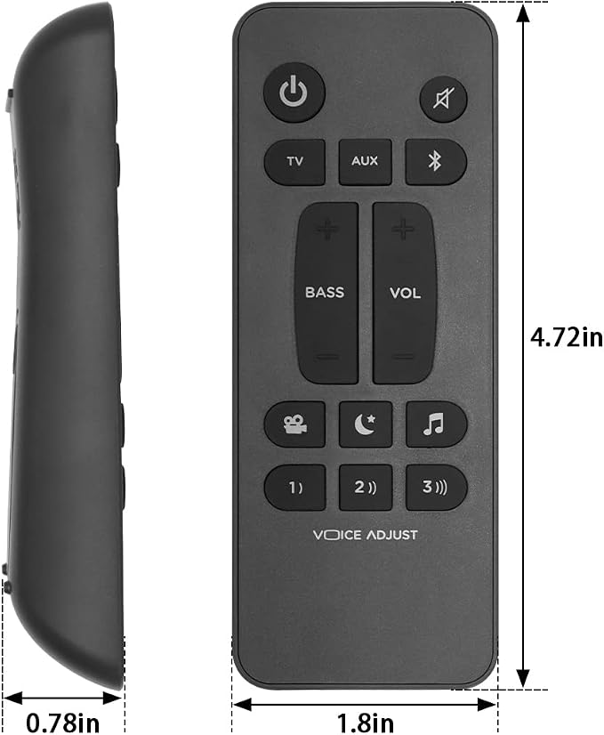 Polk Audio Universal Soundbar Remote Control Replacement for Signa S1, S2, S3, S4 Ultra-Slim Sound Bar