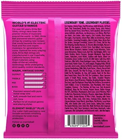 Ernie Ball Super Slinky Classic Pure Nickel Electric Guitar Strings 3-pack, 9-42 Gauge (P03253)