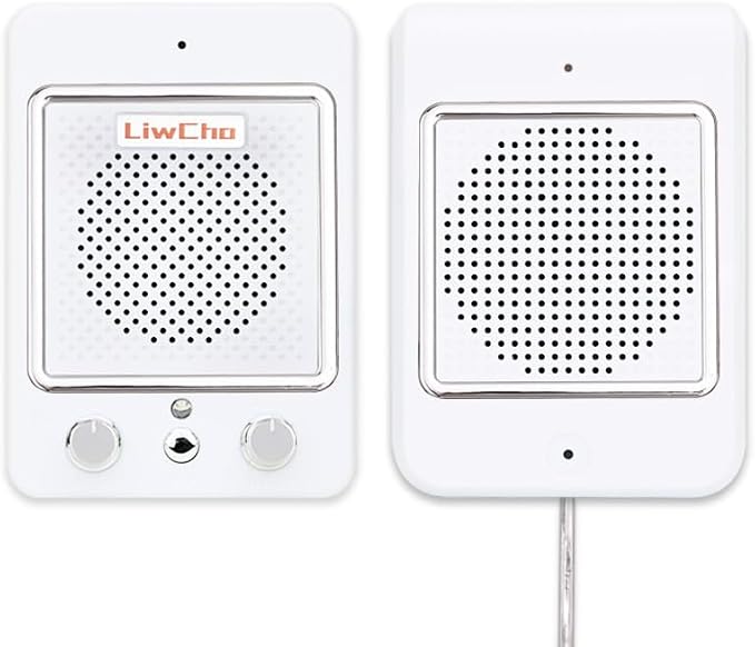 Window Speaker Intercom System,Wired Dual-Way Window Counter Intercom, High Power Speaker for Store,Business,Catering.
