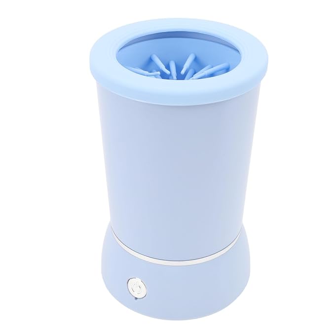 Automatic Dog Paws Cleaner, Rechargeable Portable Pet Paws Washer Cup with Soft Silicone Brush, Dog Foot Cleaning Machine, Silicone Bristle Pet Paws Cleaner Cup for Dog and Cat