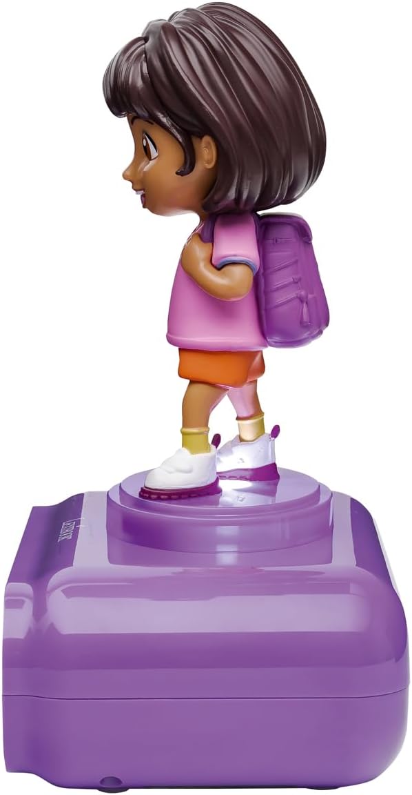 LEXIBOOK, Alarm Clock - Dora Night Light with Sound Effects, Purple, RL800DOR