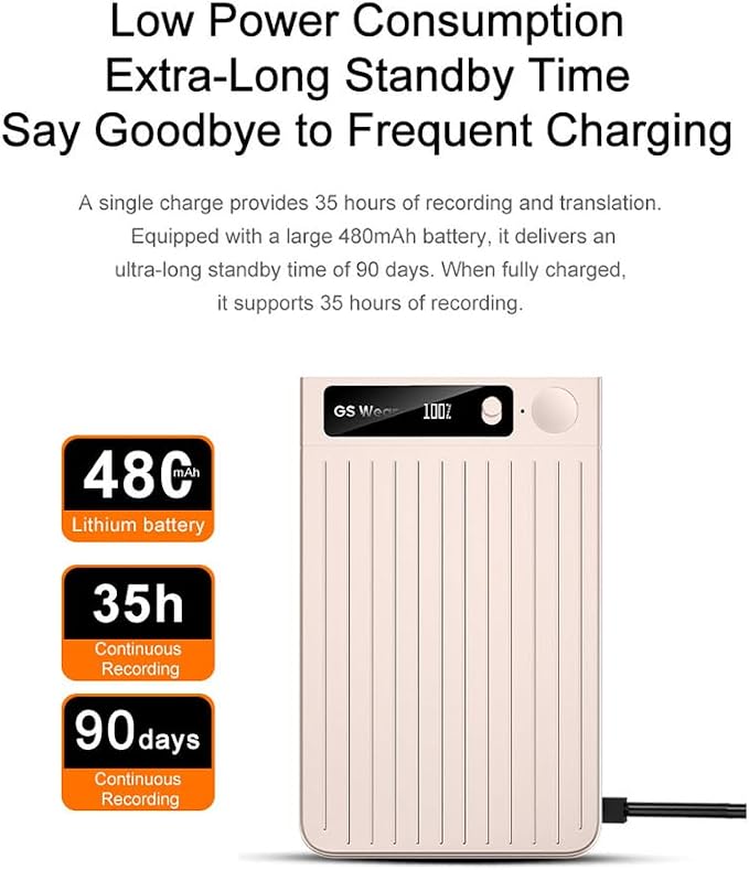 AI Voice Recorder, App Control, Transcribe & Summarize with AI Technology, 64GB Memory, One-Touch Recording, Audio Recorder for Lectures, Meetings, Calls with Protective case