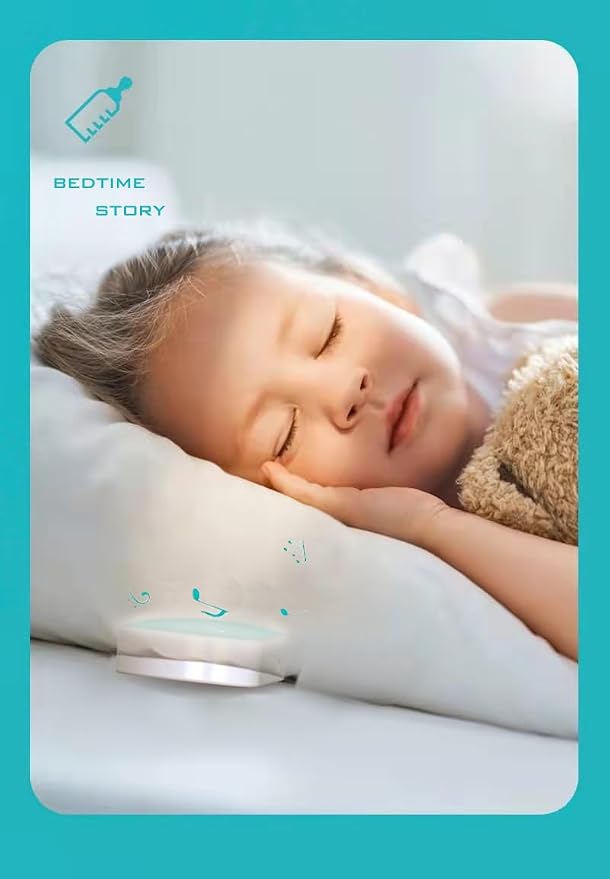 Bone Conduction Under Pillow Sleep Speaker, Ultra-Thin Bluetooth 5.3 Bedside Speaker, TF Card Slot, Auto-Off Timer, Private Audio for Side Sleepers & Light Sleepers (C807-Black)