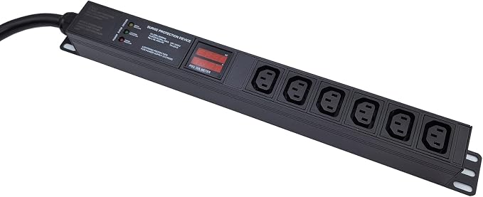 Meter SPD Function with L6-30p Plug C13 30A 240V 6 Way PDU for Internet Data Centre (FJ-NZEU-4Y7C)