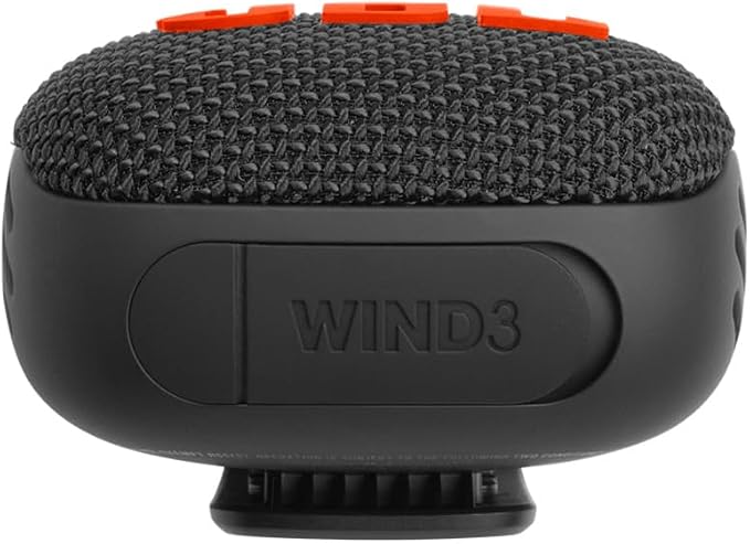 JBL Wind 3 FM Bluetooth Handlebar Speaker (Black/Orange)