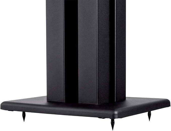 Monolith 28 Inch Speaker Stand (Each) - Supports 100 lbs, Adjustable Spikes, Compatible with Bose, Polk, Sony, Yamaha, Pioneer and Others, Black