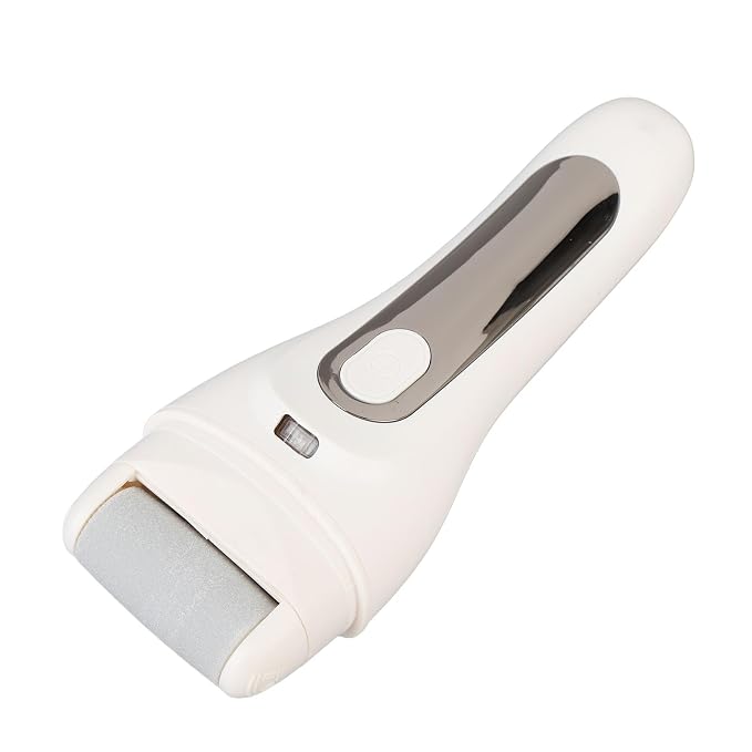 Electric Callus Remover, 3 Adjustable Speeds IPX7 Water Proof USB Rechargeable LCD Display Electric Foot File Portable Electronic Foot File Pedicure Tools Callus Remover Foot Scrubber Kit (White)
