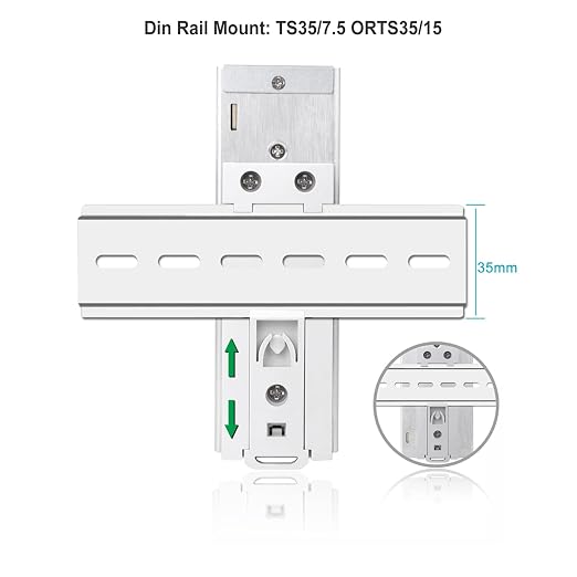 120W 24V Din Rail Mount Power Supply 24V Output AC-DC Industrial Power Adapter 100~240V AC Input Din-Rail Switching Power Supply with Over Temperature Short Circuit Protection
