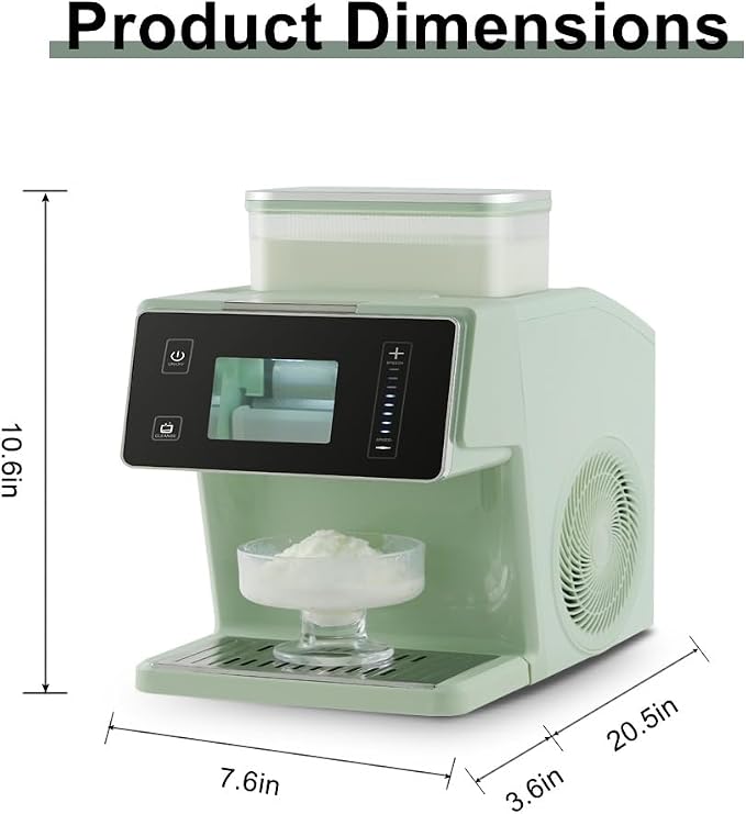 Shaved ice machine, Ice Maker, 2-in-1, Snow Cone Machine, Slushy Machine for Home