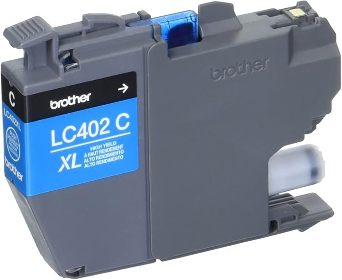 Brother Genuine LC402XL 3PK 3 Pack of High Yield Cyan, Magenta and Yellow Ink Cartridges, Black