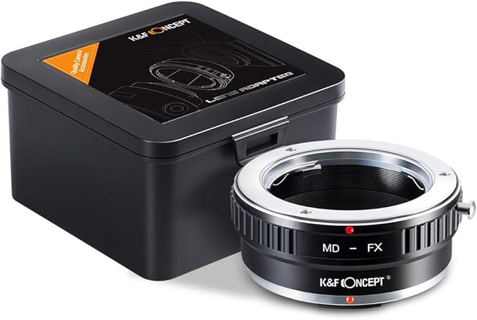 K&F Concept MD Minolta MD MC Rokkor Lens to Fujifilm FX Mount Camera Adapter,MD to FX Lens Adapter for Fuji X-Pro1 X-Pro2 X-E1 X-E2 X-M1 X-A1 X-A2 X-A3 X-A10