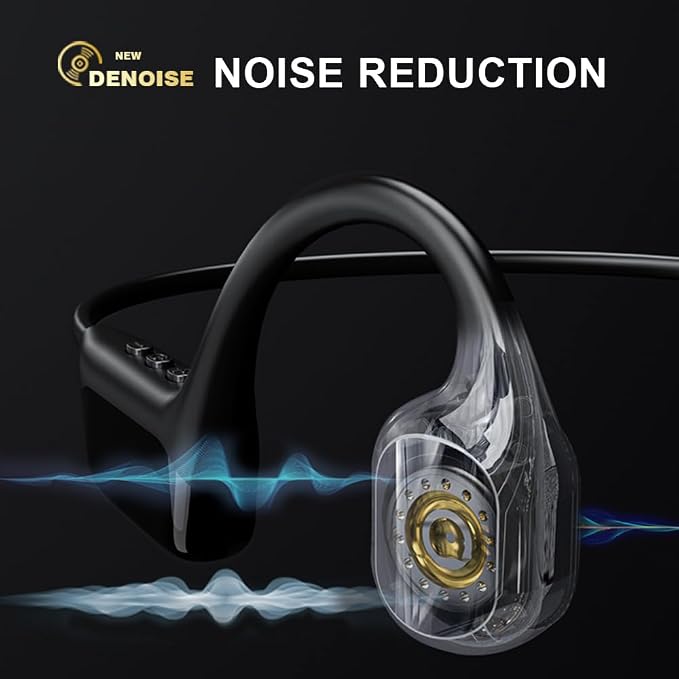 AYI True Bone Conduction Swimming Headphones with Bluetooth 5.4 & MP3 Player Mode 32GB Built-in Memory IPX8 Waterproof Screen Display Pain-Free Open-Ear Earphone for Sport and Work-Light Gray