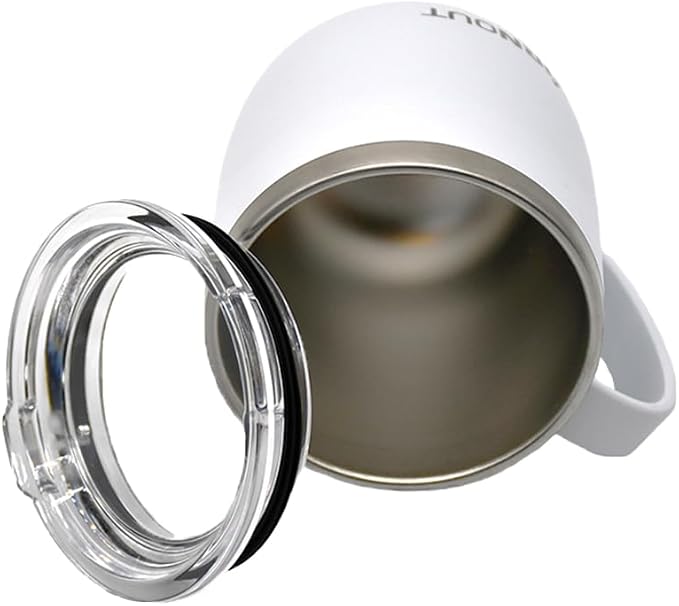BURNOUT Temperature Regulating Home & Office Mug, 12 oz White - Drink NOW & Heat-Zorb Tech