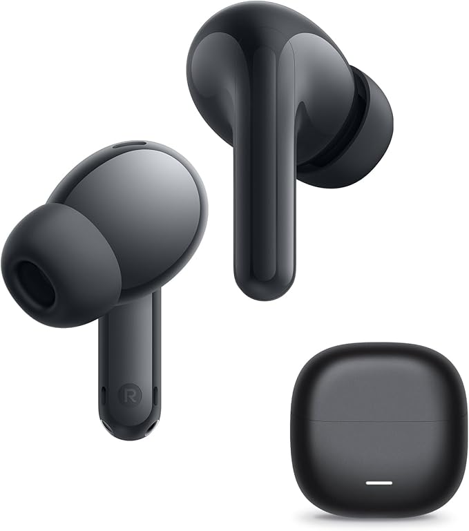 Redmi Buds 8 Lite Wireless Earbuds, 42dB Hybrid Active Noise Cancellation, 8H/36H Battery, 12.4mm Dynamic Driver, Fast Charging, Dual-Mic Clear Calls, Google Fast Pair, Black