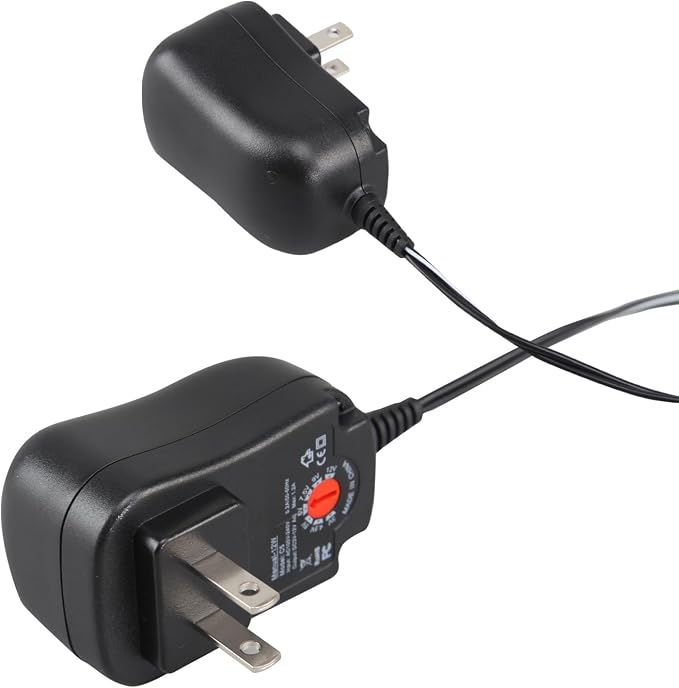 Battery Eliminator Replacement Kit Adjustable AC Power Supply Adapter (AA)