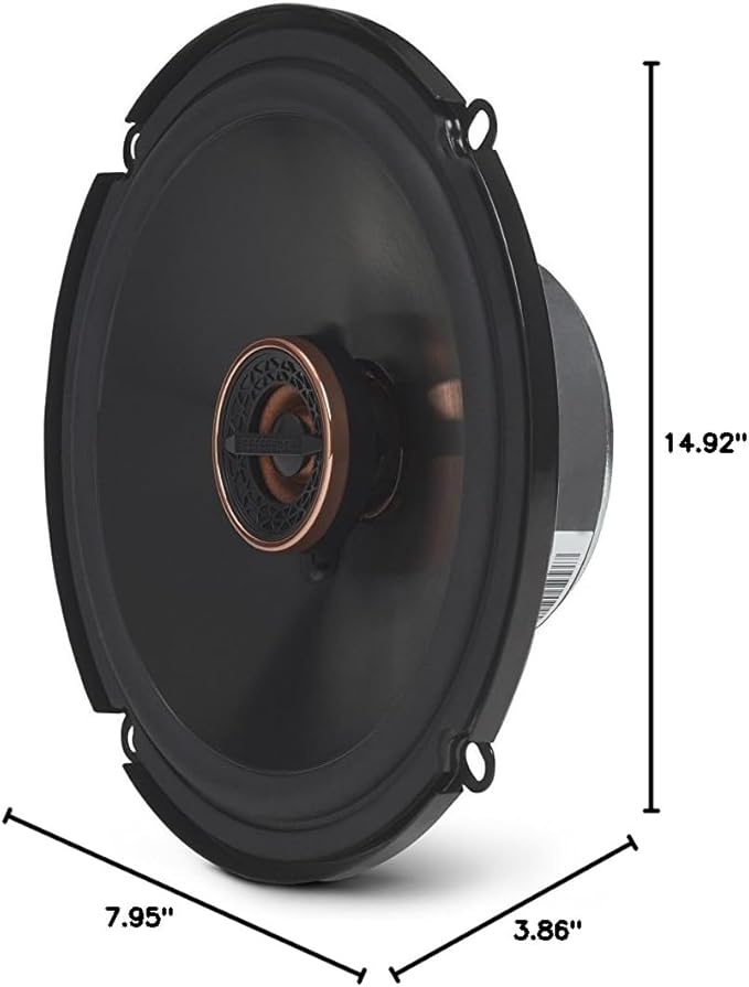 Infinity REF-6532EX Reference 6.5 Inch Two-Way Coaxial Shallow Mount Car Audio Speakers