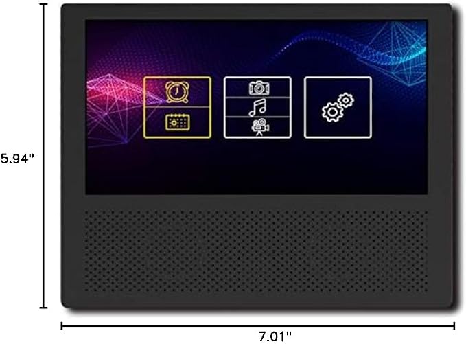 Santek Medicine Reminder Alarm Day Clock Calendar Digital Picture Frame with Big Clear Color Display for Senior Kids Dementia Alzheimer's Memory Loss and Forgetful Minds with AC Adapter (Black)