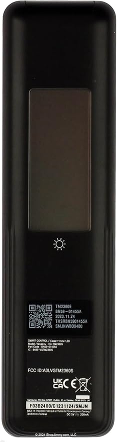 OEM BN59-01455A Solar Voice Remote Control for Samsung Smart TV, NEO QLED Crystal UHD OLED S95C, LS03D, Q60, Q70, Q80, QN85, QN90