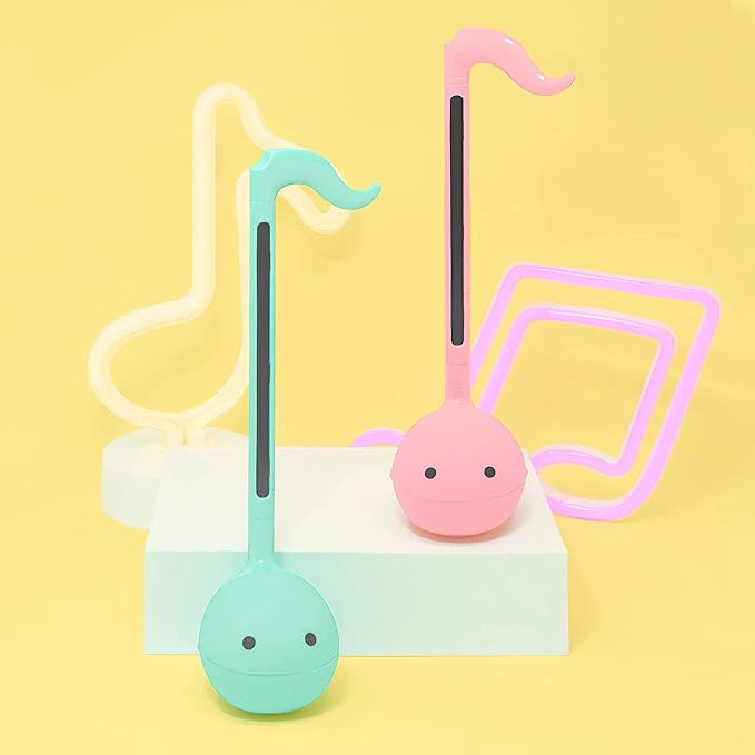 Otamatone Japanese Electronic Musical Instrument Portable Music Synthesizer from Japan by Maywa Denki Studio Award Winning, Educational Fun Gift for Children, Teens & Adults - Mint, Strawberry Set