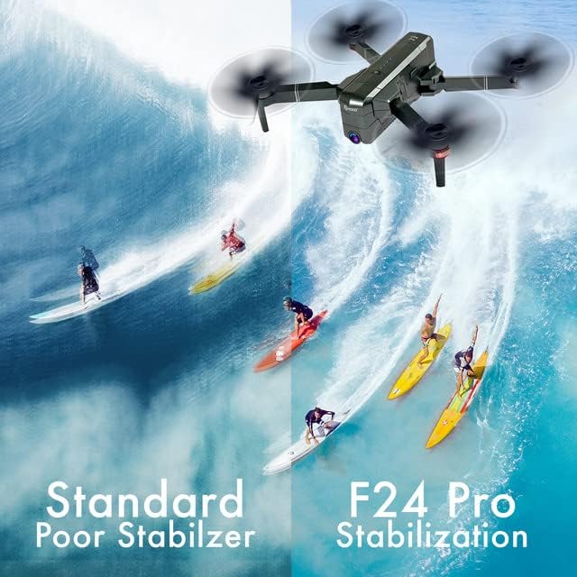 Contixo F24 Pro 4K UHD Foldable Drone – 30 Min Flight Time, Brushless Motors, Advanced GPS Navigation, Intelligent Flight Modes, Wi-Fi FPV, Auto Return to Home, Optical Flow Positioning