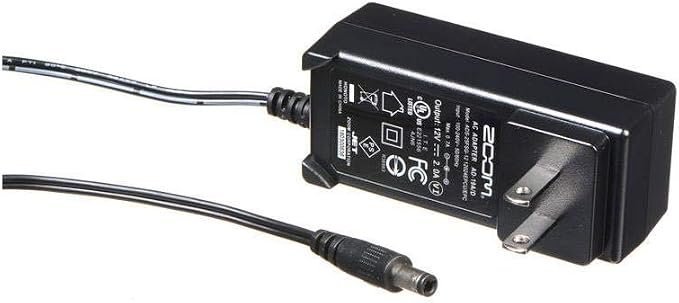 Zoom AD-19 AC Adapter, 12V AC Power Adapter Designed for Use with F4, F8, F8n, L-12, L-20, L-20R, TAC-8, and UAC-8