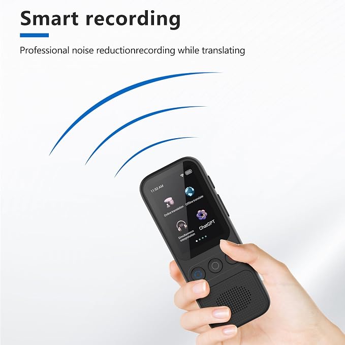 Language Translator Device, 138 Languages Supported, Instant Offline Language Translator Device, Voice Translator Offline, Portable Two-Way Real-Time Language Translator for Travel Business Learning