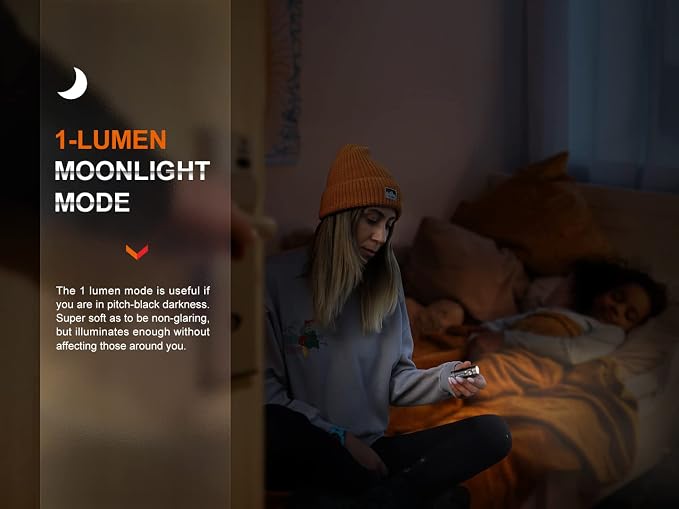 Fenix E18R V2.0 EDC Flashlight, 1200 Lumens USB-C Rechargeable Ultra Compact Pocket Light (Black)