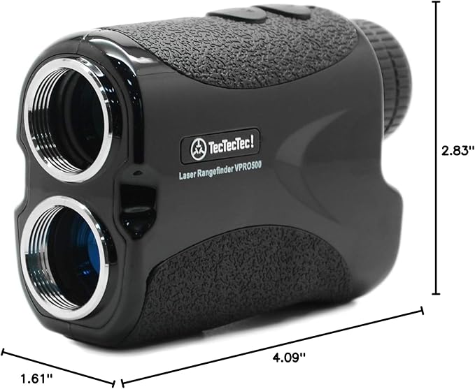 Upgraded Slope - TecTecTec VPRO500 Golf Rangefinder with Slope - Laser Range Finder with Flagseeker VPRO500Ā® - Laser Binoculars - with Battery
